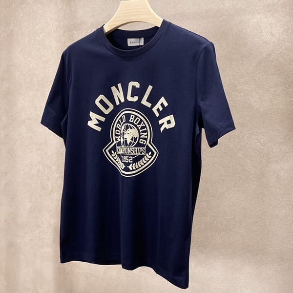 おすすめモンクレール フェイク フロッキープリント ロゴ Ｔシャツ moa03828